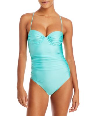 aqua one piece bathing suit