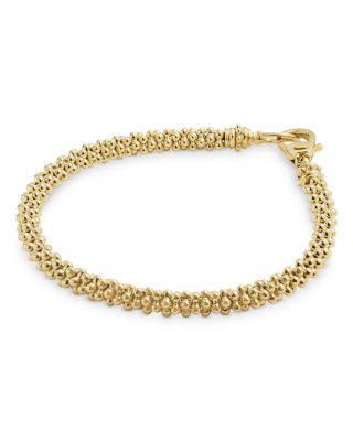 18K Yellow Gold Caviar Basic Beaded Bracelet