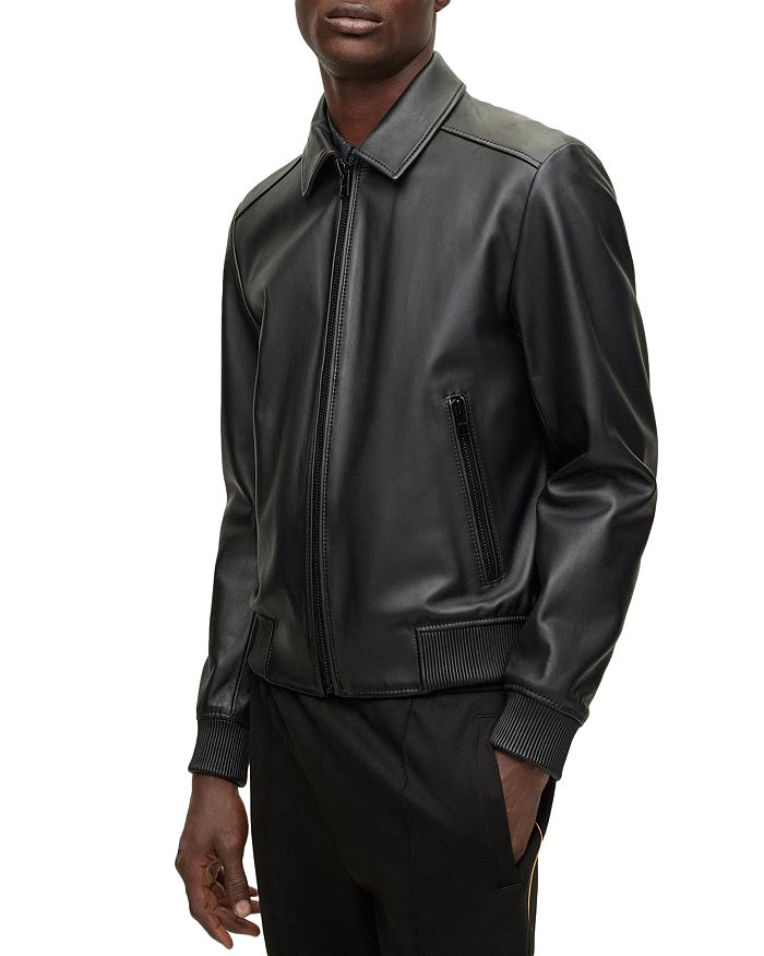 BOSS - Manka Leather Jacket