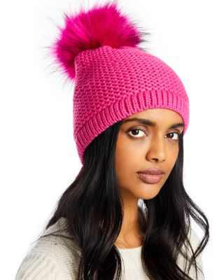 pink winter hats for women