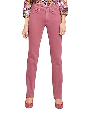 Nydj Marilyn High Rise Straight Jeans In Husk