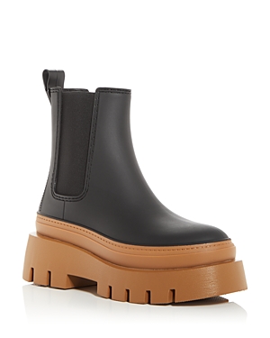 Shop Jeffrey Campbell Women's Rain-storm Platform Chelsea Boots In Black Honey