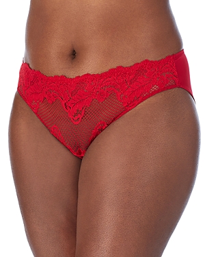 Le Mystere Lace Allure Bikini In Ruby Red