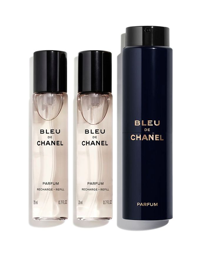 Chanel 3-Piece Bleu De Chanel Perfume Set for Men, 20ml EDP, 2 x