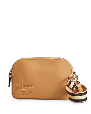 Leather clutch bag Ted Baker Camel in Leather - 30677597