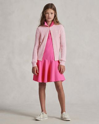 Girls' Cable-Knit Cardigan - Big Kid