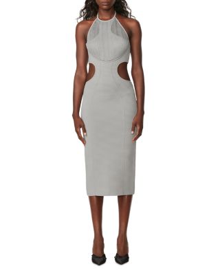 Hervé Léger - Sheer Layered Midi Dress