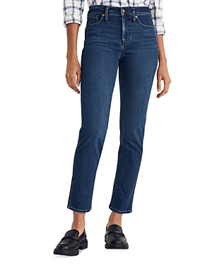 MADEWELL STOVEPIPE MID RISE STRAIGHT LEG JEANS IN DAHILL