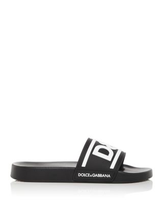 Dolce & Gabbana Men's Saint Barth Logo Slip On Pool Sandals