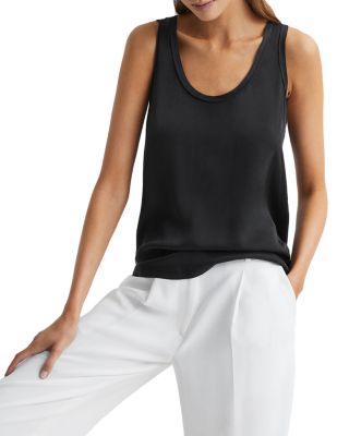 Riley Silk Front Tank Top