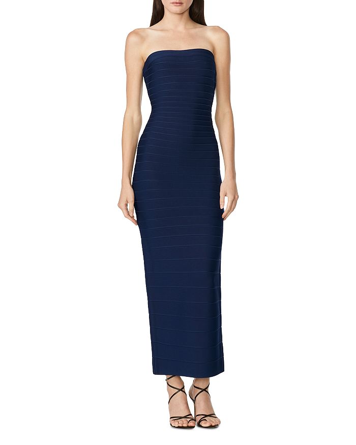 Hervé Léger Strapless Banded Bodycon Gown | Bloomingdale's
