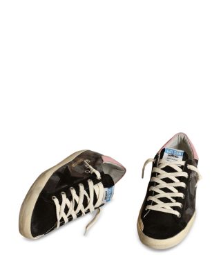 Women's Super-Star Almond Toe Laminated Camouflage Sneakers