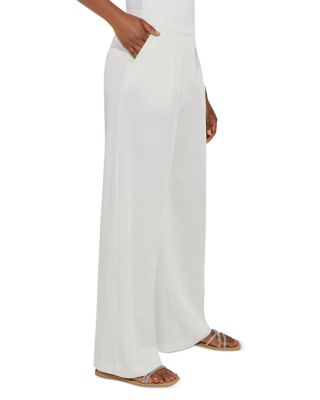 Tailored Wide-Leg Stretch Twill Pant