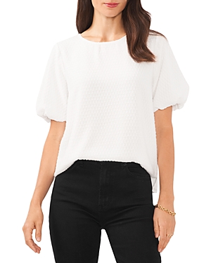 Vince Camuto Puff Sleeve Crewneck Blouse