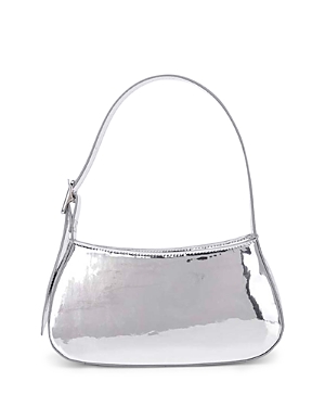 Aqua Metallic Mini Bag In Silver/silver