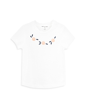 MILES THE LABEL GIRLS' ORANGES ORGANIC COTTON JERSEY GRAPHIC TEE - BABY