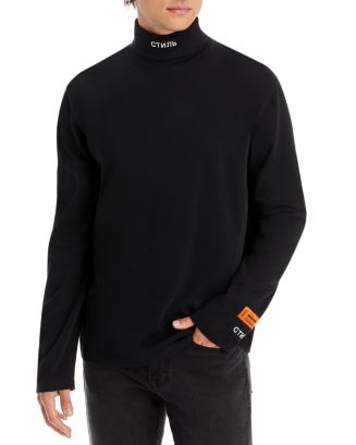 HERON PRESTON Turtleneck Logo Sweater | Bloomingdale's