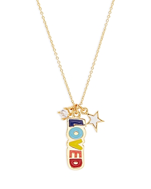Aqua x Kerri Rosenthal Loved Pendant Necklace, 16 - 100% Exclusive