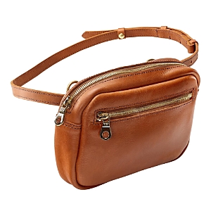To The Market X Parker Clay Desta Leather Belt Bag In Rust Brown