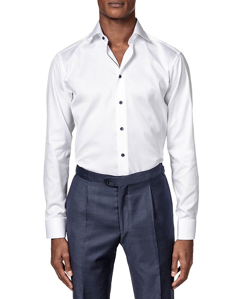 Eton Contemporary Fit Twill Dress Shirt