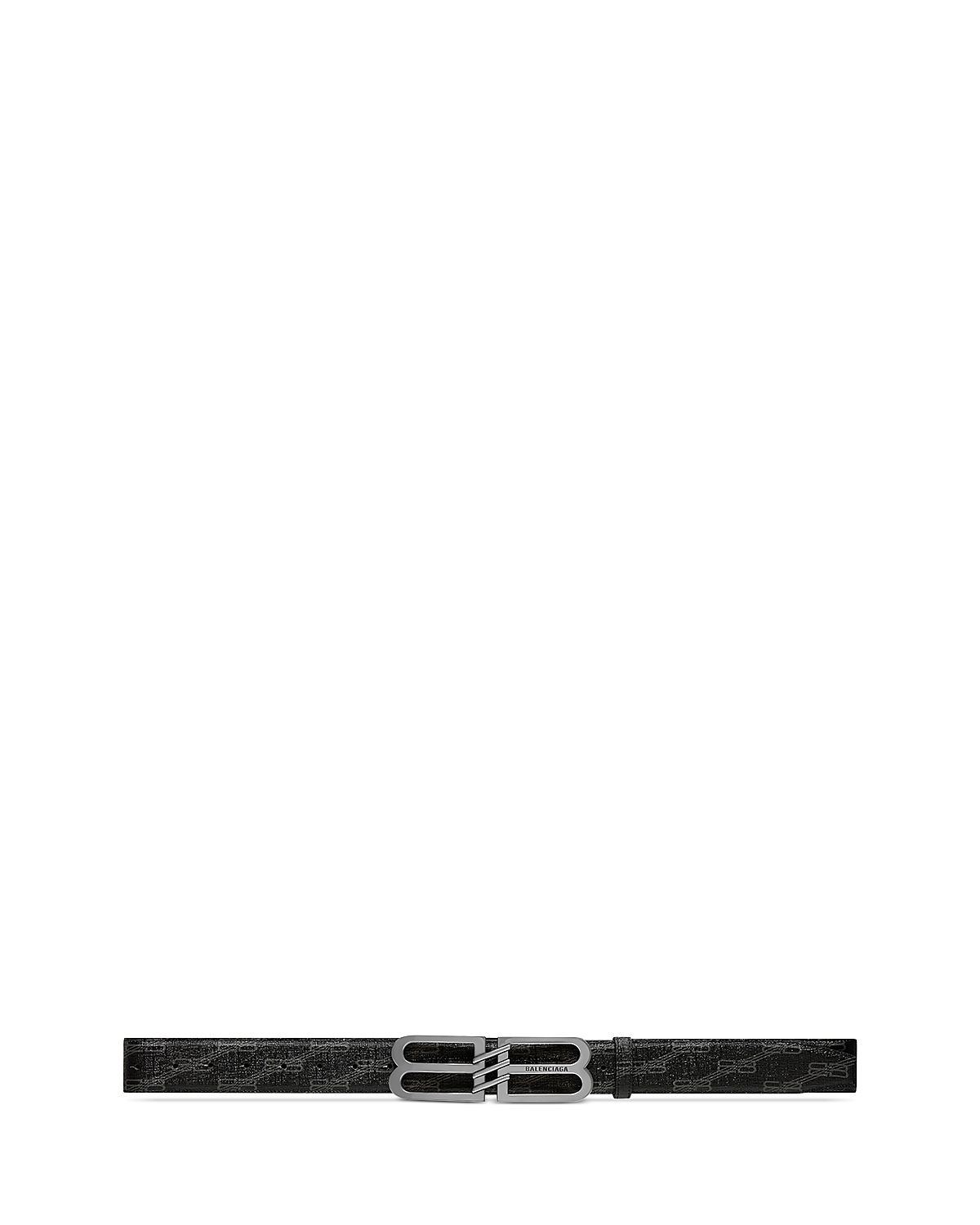 Balenciaga Men's Bb Signature Belt Bb Monogram Coated Canvas