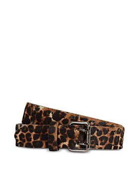 The Kooples - Women's Poulain Leopard Print Leather Belt