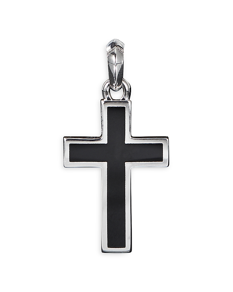 David Yurman Exotic Stone Cross with Black Onyx