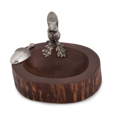 Standing Squirrel Nut Bowl and Scoop
