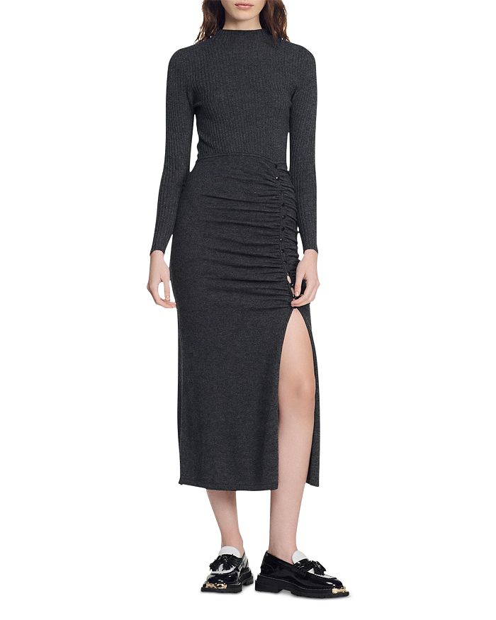 Sandro long hotsell knit dress