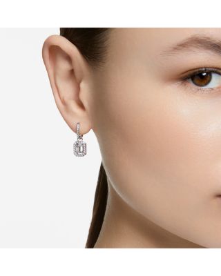 Una Huggie Hoop Drop Earrings