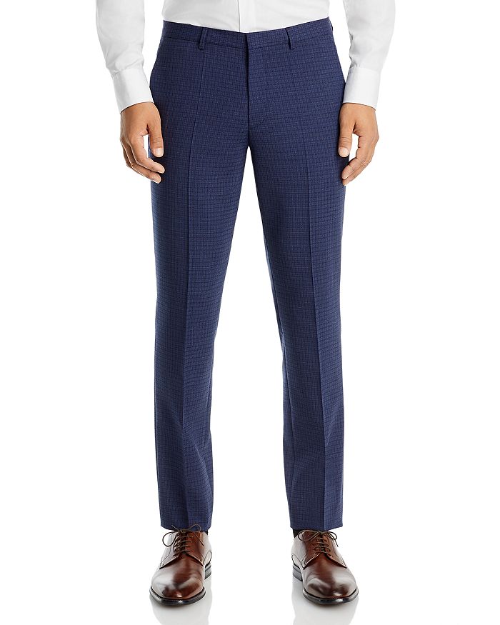 HUGO Hesten Extra Slim Fit Tonal Check Suit Pants | Bloomingdale's