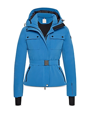 Erin Snow + Net Sustain Diana Hooded Belted Recycled Ski Jacket In