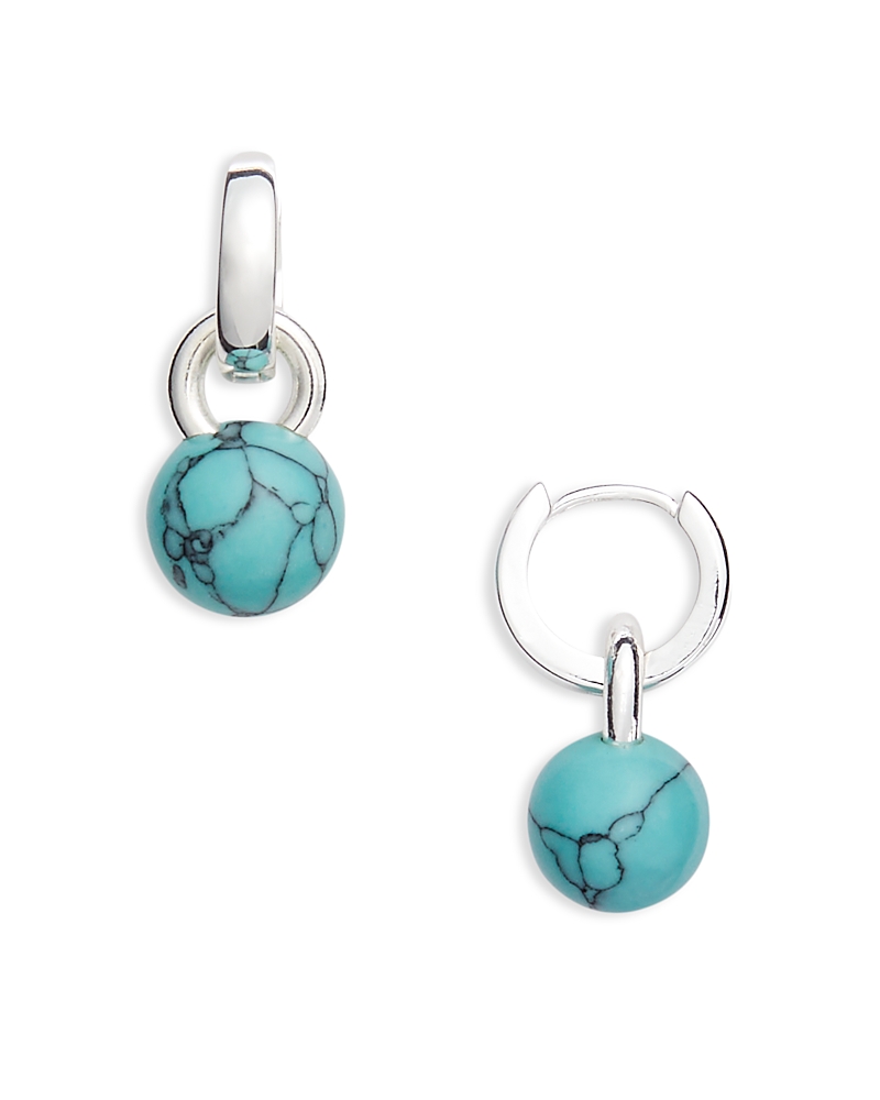 Kenneth Jay Lane Drop Earrings In Blue/silver