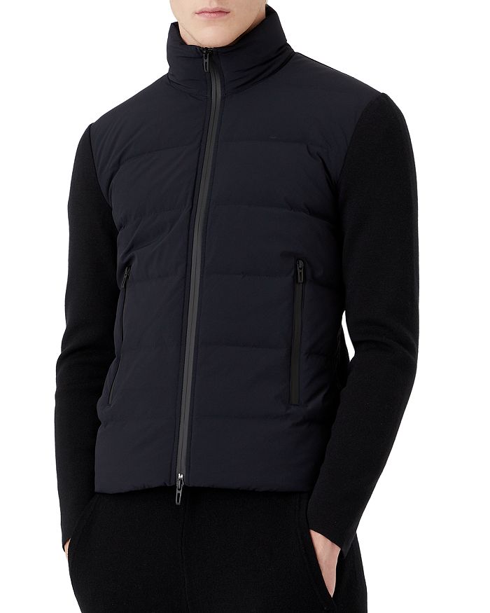 Armani Slim Fit Mixed Media Down Jacket Bloomingdale's