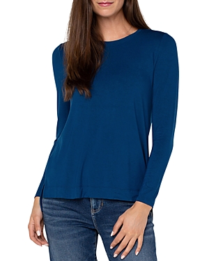 Liverpool Los Angeles Crewneck Tee In Royal Blue