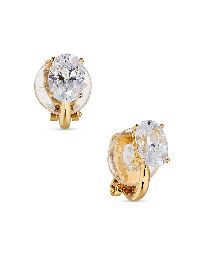 NADRI MODERN LOVE OVAL CLIP ON EARRINGS