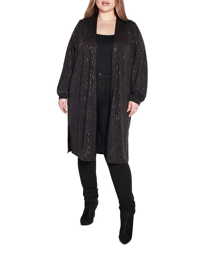 Metallic 2025 duster cardigan