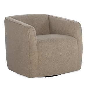 Hooker Furniture Bennet Swivel Club Chair In Brown