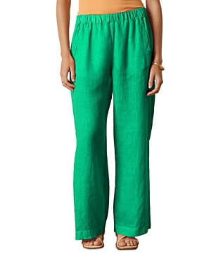 Velvet By Graham & Spencer Lola Pull-on Pants In Jade Green