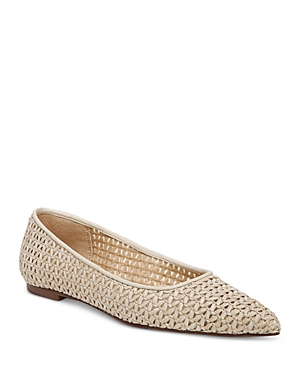 SAM EDELMAN WOMEN'S WANDA POINTED TOE WOVEN FLATS