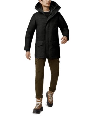 Langford Hooded Wool Blend Down Parka