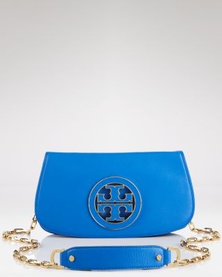 tory burch blue clutch