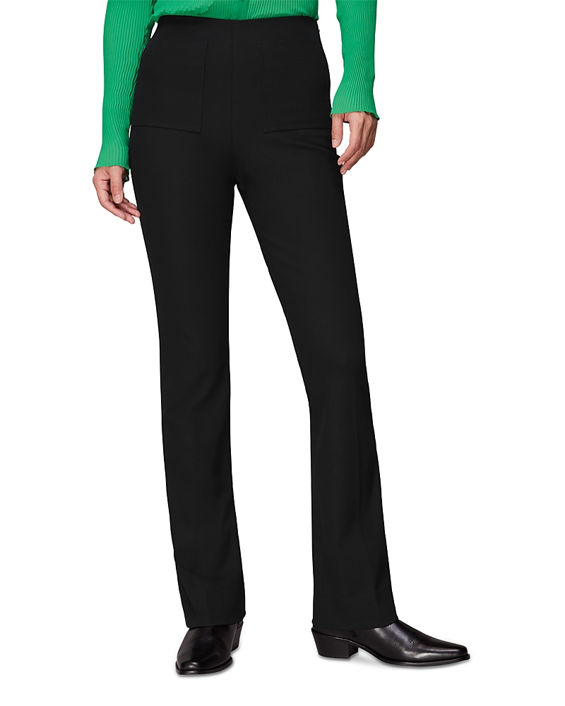 Whistles Lucky Kick Flare Pants In Black