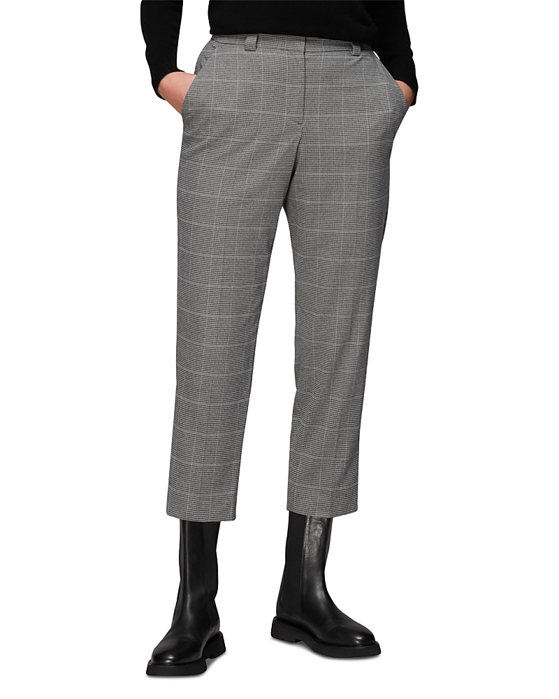 Whistles Lucie Check Cigarette Pants