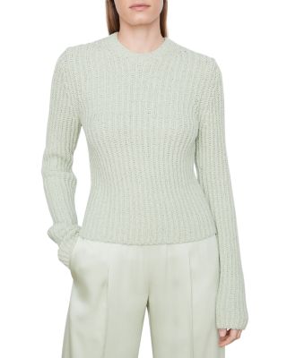 Vince - Crimped Cotton Crewneck Sweater