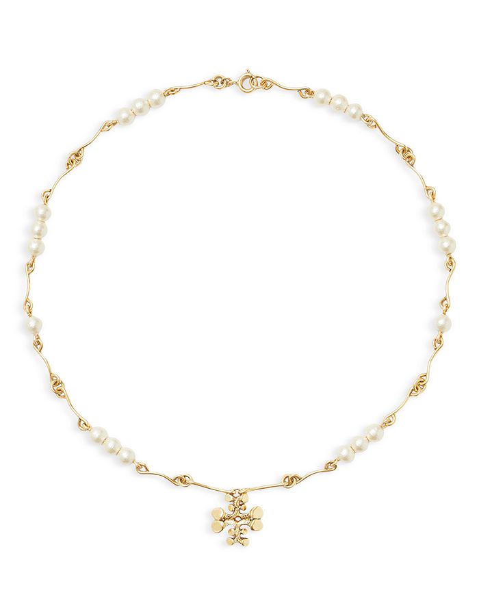 Tory burch outlet pearl necklace