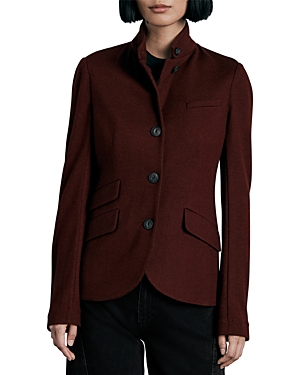 Rag & Bone Women's Slade Wool Jacket In Burgundy