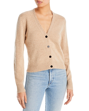 THEORY BLANKET STITCH BUTTON FRONT CASHMERE CARDIGAN