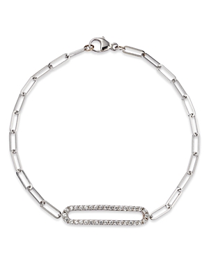 Bloomingdale's Diamond Paperclip Bracelet In 14k White Gold, 0.30 Ct. T. W. - 100% Exclusive In White