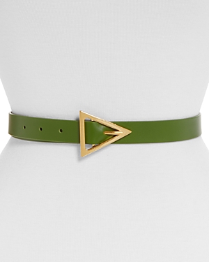 Bottega Veneta 2.5 Cm Triangle Belt In Green